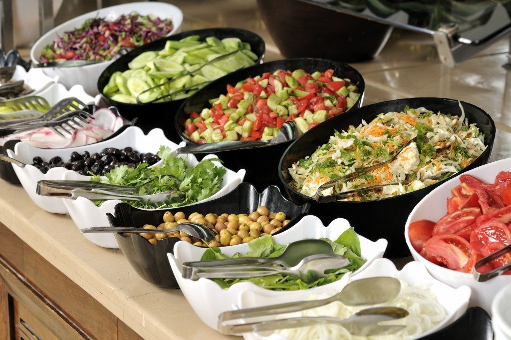 Healthy catering food