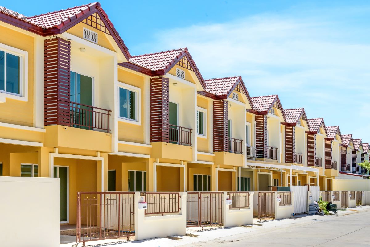 townhouses in a row