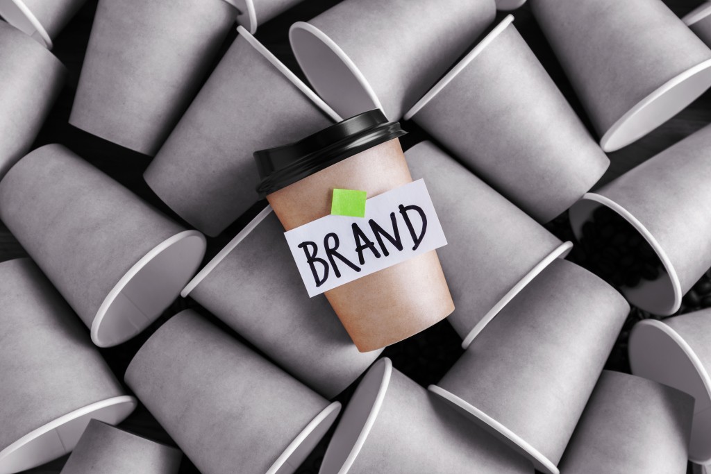 coffee cup branding